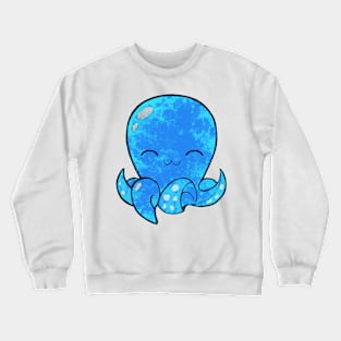 Cute blue octopus full color Crewneck Sweatshirt